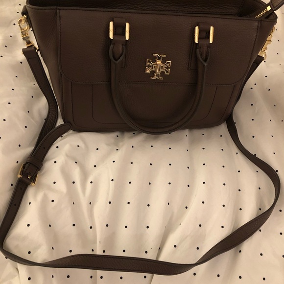 Pre-Owned Tory Burch Small Taupe Carryall - Picture 4 of 5